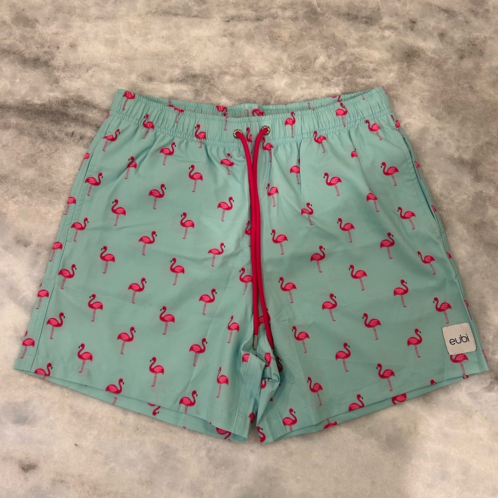EUBI Men's Flamingo Swim Trunks size s